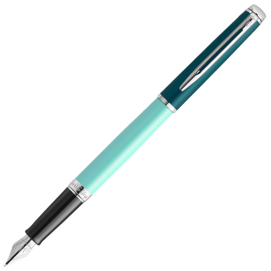 Waterman Hemisphere Fountain Pen Green with Chrome Trim by Waterman at Cult Pens
