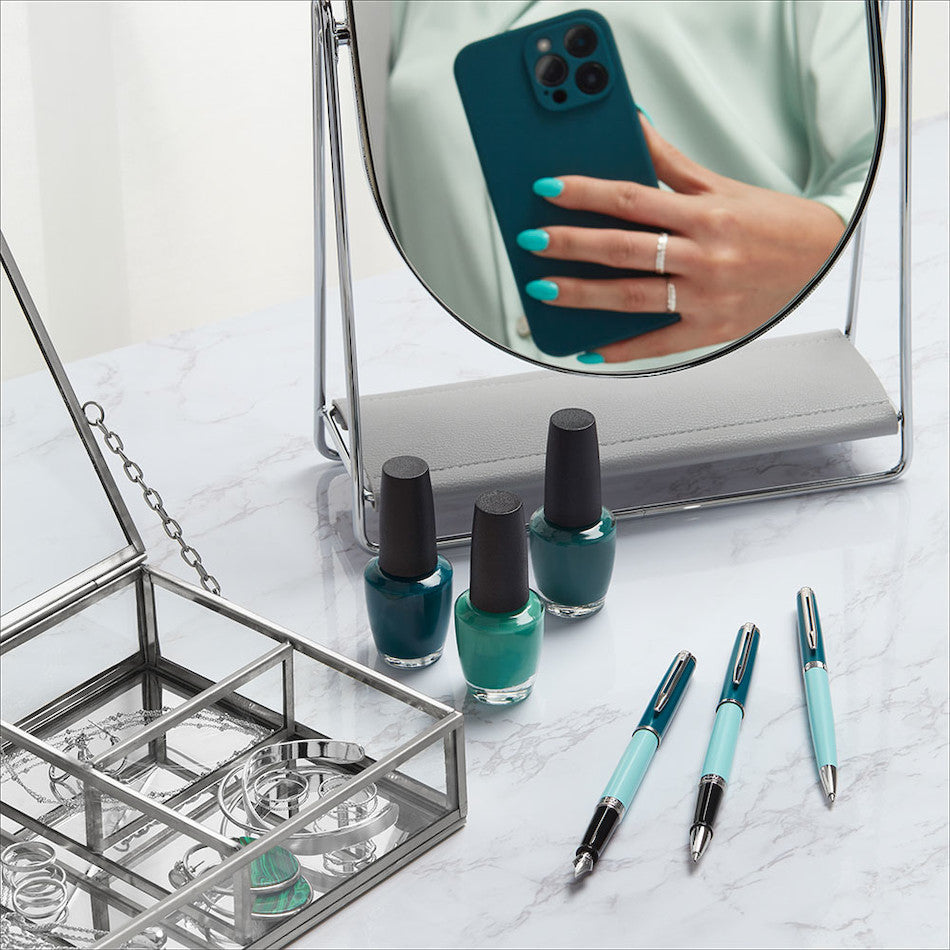 Waterman Hemisphere Fountain Pen Green with Chrome Trim by Waterman at Cult Pens