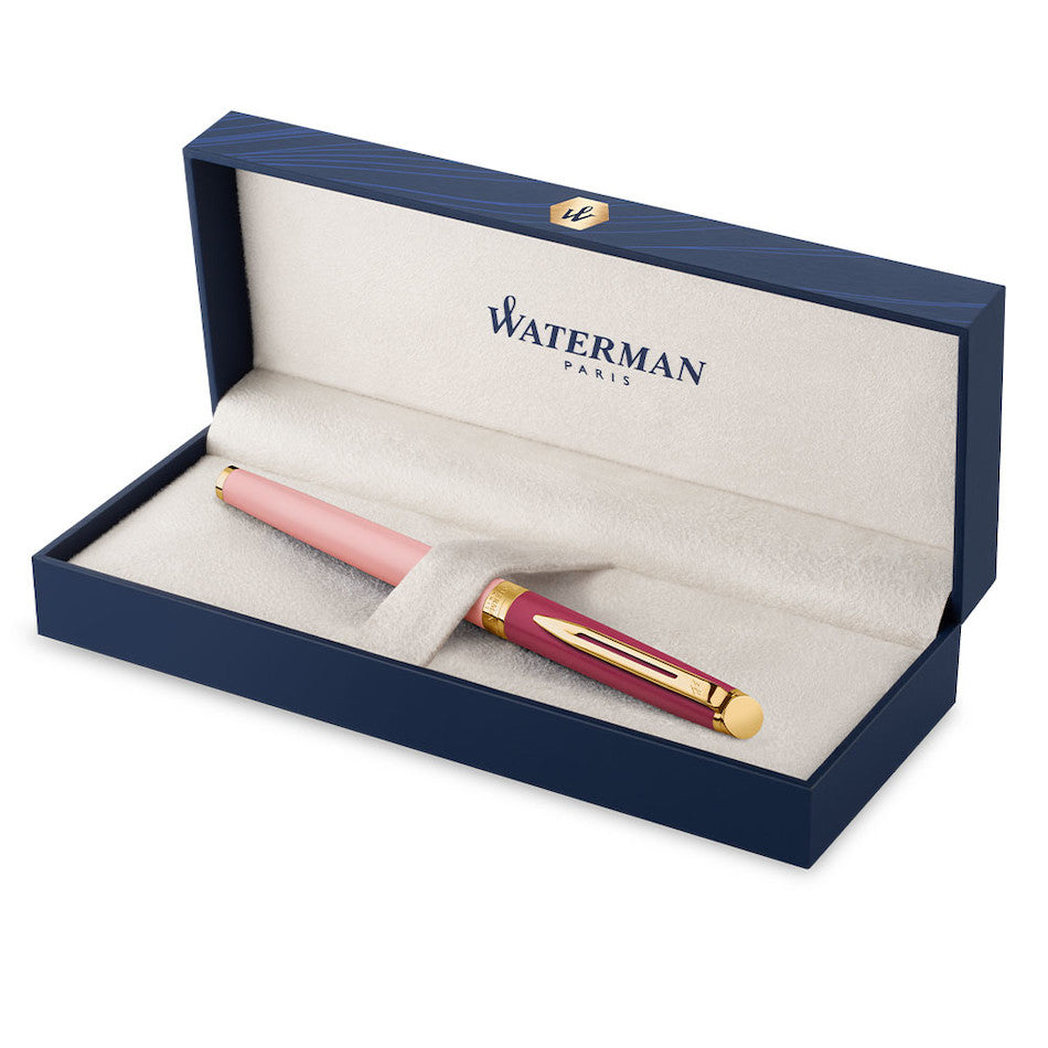 Waterman Hemisphere Rollerball Pen Pink with Gold Trim by Waterman at Cult Pens