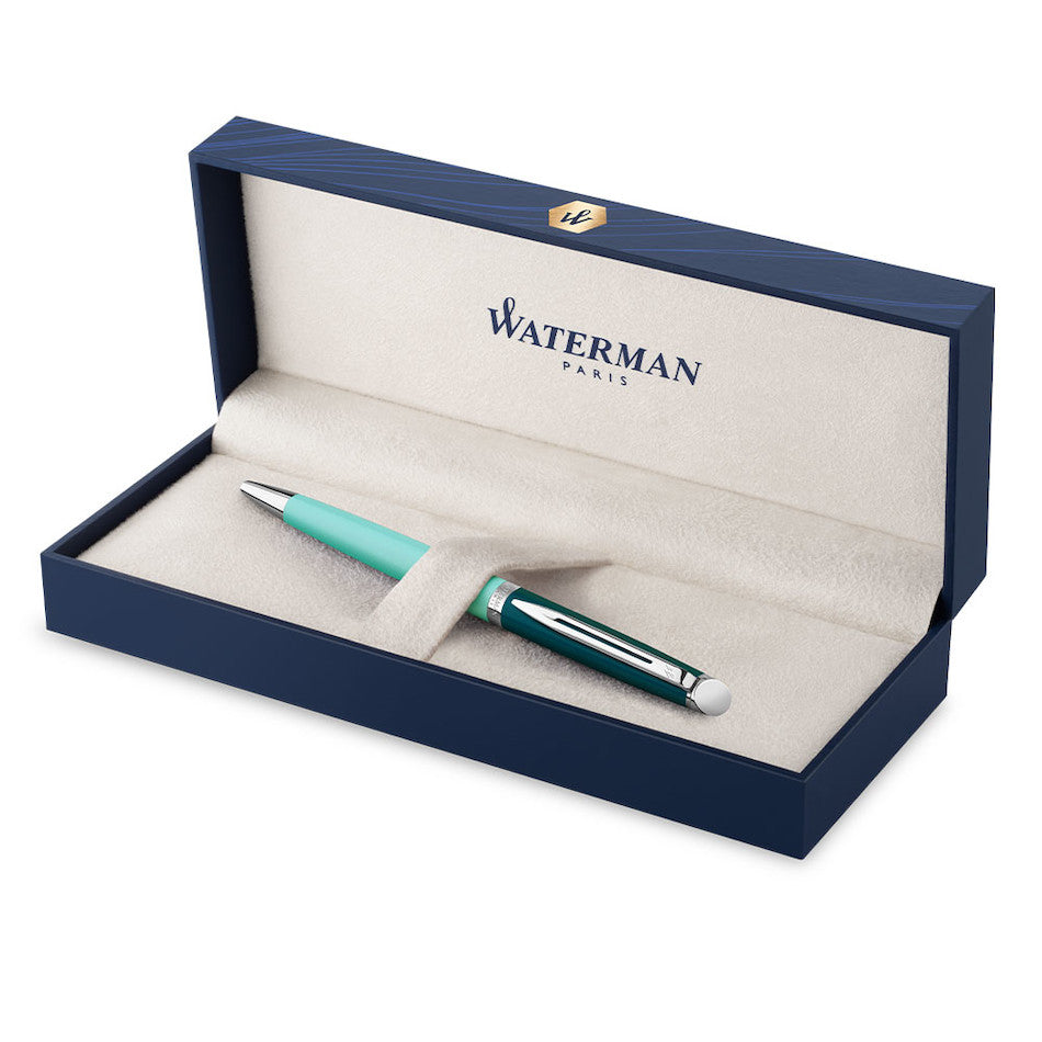 Waterman Hemisphere Ballpoint Pen Green with Chrome Trim by Waterman at Cult Pens