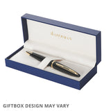 Waterman Carene Ballpoint Pen Black Lacquer with Gold Trim by Waterman at Cult Pens