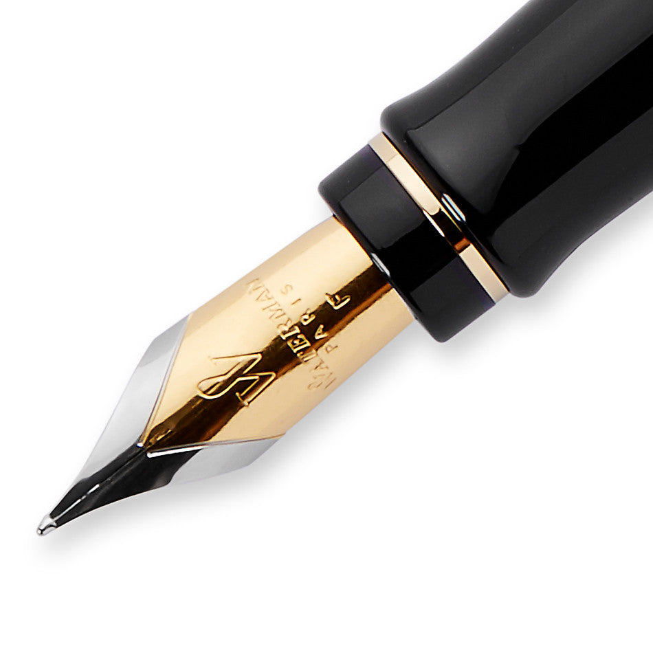 Waterman Expert Fountain Pen Black with Gold Trim by Waterman at Cult Pens