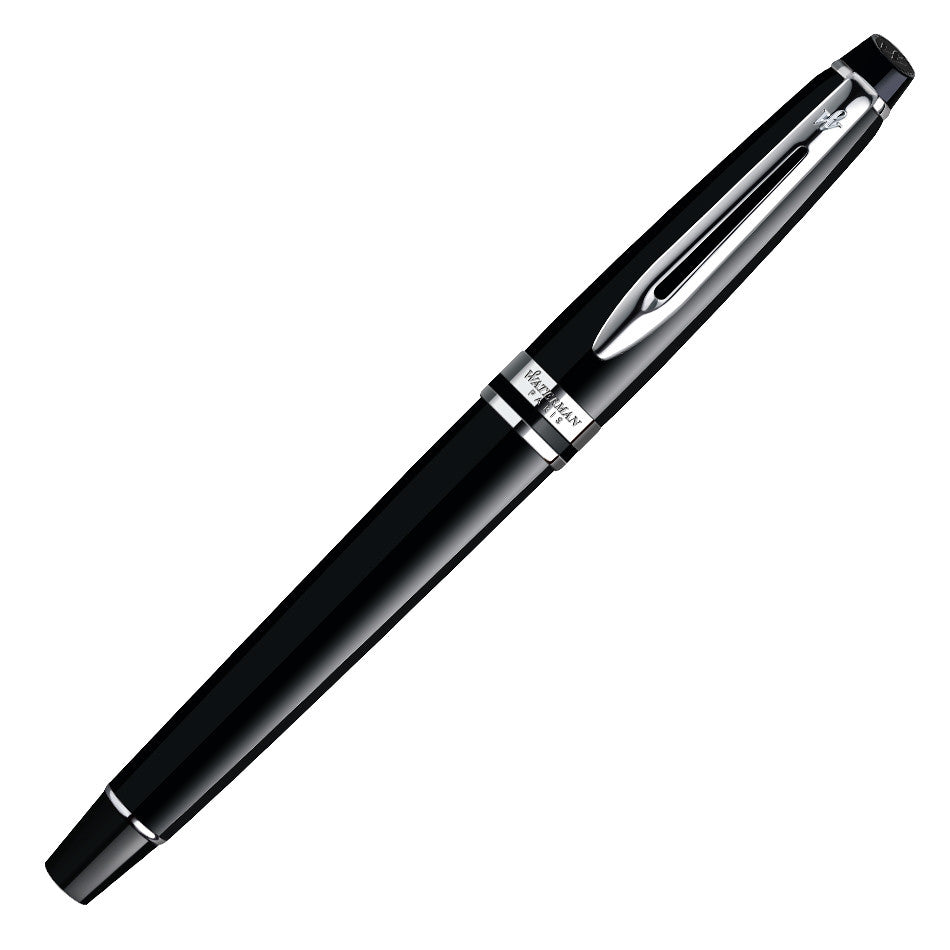 Waterman Expert Fountain Pen Black with Chrome Trim by Waterman at Cult Pens