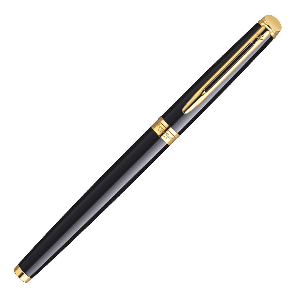 Waterman Hemisphere Fountain Pen Black with Gold Trim by Waterman at Cult Pens