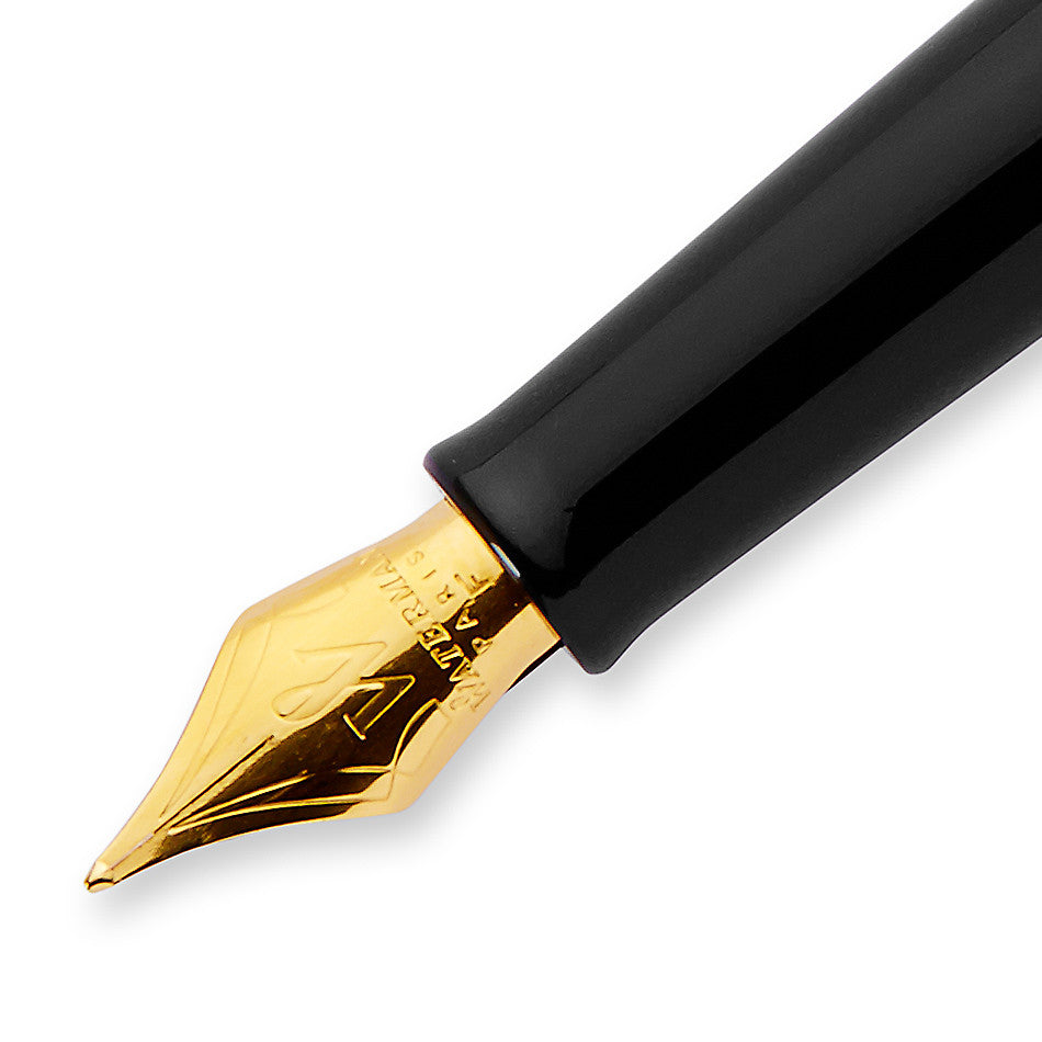Waterman Hemisphere Fountain Pen Black with Gold Trim by Waterman at Cult Pens