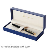 Waterman Hemisphere Fountain Pen Black with Gold Trim by Waterman at Cult Pens