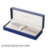 Waterman Hemisphere Fountain Pen Stainless Steel with Gold Trim by Waterman at Cult Pens