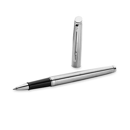 Waterman Hemisphere Rollerball Pen Stainless Steel with Chrome Trim by Waterman at Cult Pens