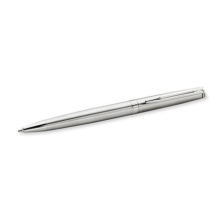 Waterman Hemisphere Ballpoint Pen Stainless Steel with Chrome Trim by Waterman at Cult Pens