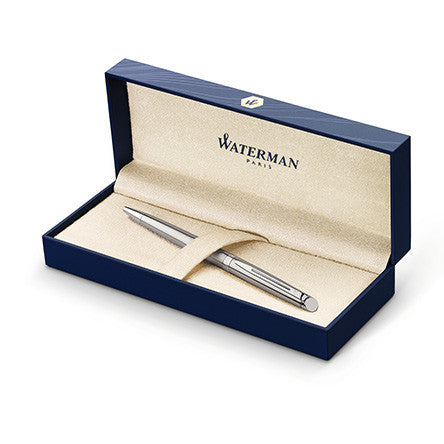 Waterman Hemisphere Ballpoint Pen Stainless Steel with Chrome Trim by Waterman at Cult Pens