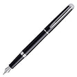 Waterman Hemisphere Fountain Pen Gloss Black with Chrome Trim by Waterman at Cult Pens