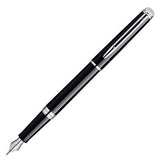 Waterman Hemisphere Fountain Pen Gloss Black with Chrome Trim by Waterman at Cult Pens