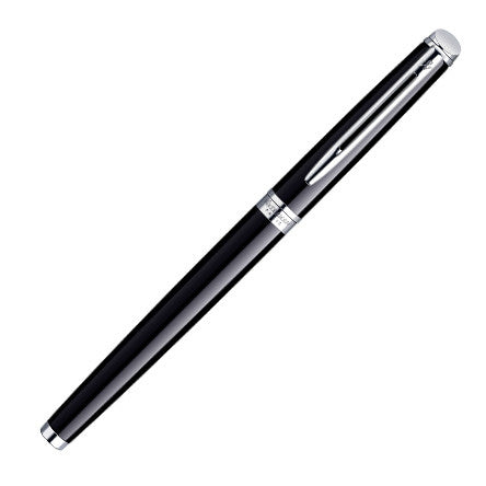 Waterman Hemisphere Fountain Pen Gloss Black with Chrome Trim by Waterman at Cult Pens