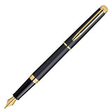 Waterman Hemisphere Fountain Pen Matte Black with Gold Trim by Waterman at Cult Pens