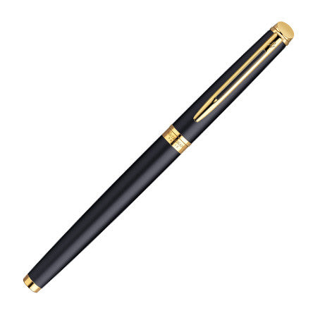 Waterman Hemisphere Fountain Pen Matte Black with Gold Trim by Waterman at Cult Pens