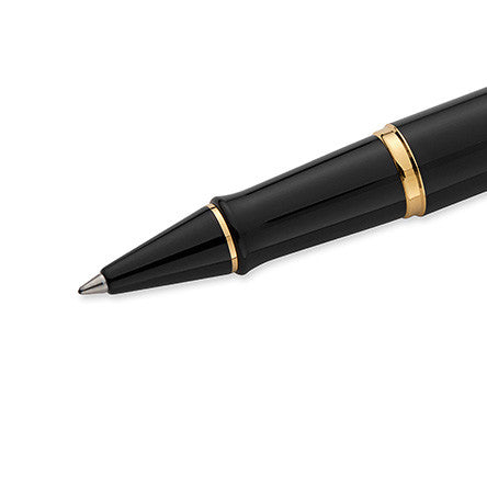 Waterman Expert Rollerball Pen Black with Gold Trim by Waterman at Cult Pens