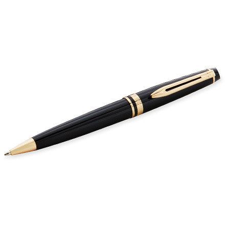 Waterman Expert Ballpoint Pen Black with Gold Trim by Waterman at Cult Pens