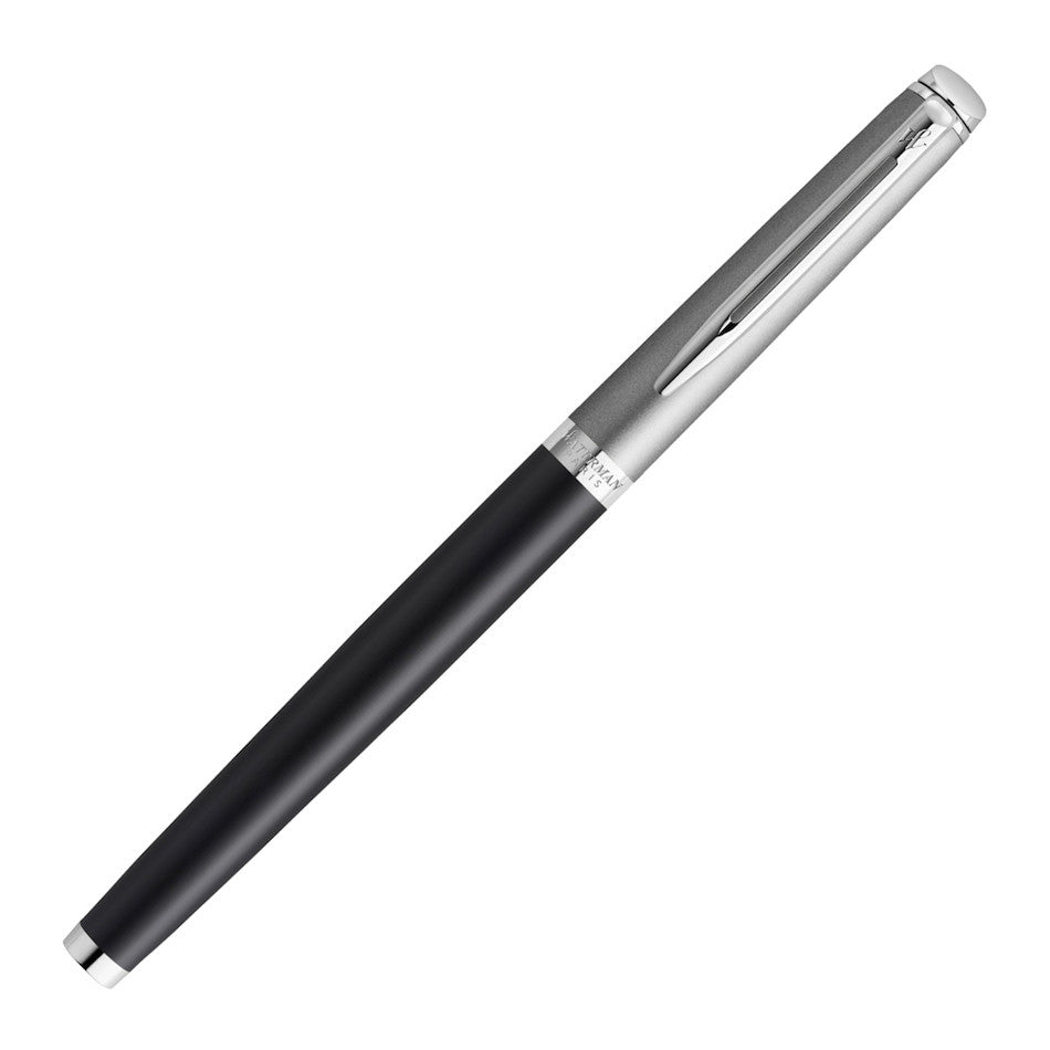 Waterman Hemisphere Rollerball Pen Metallic Black with Chrome Trim by Waterman at Cult Pens