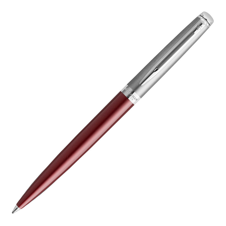 Waterman Hemisphere Ballpoint Pen Metallic Red with Chrome Trim by Waterman at Cult Pens