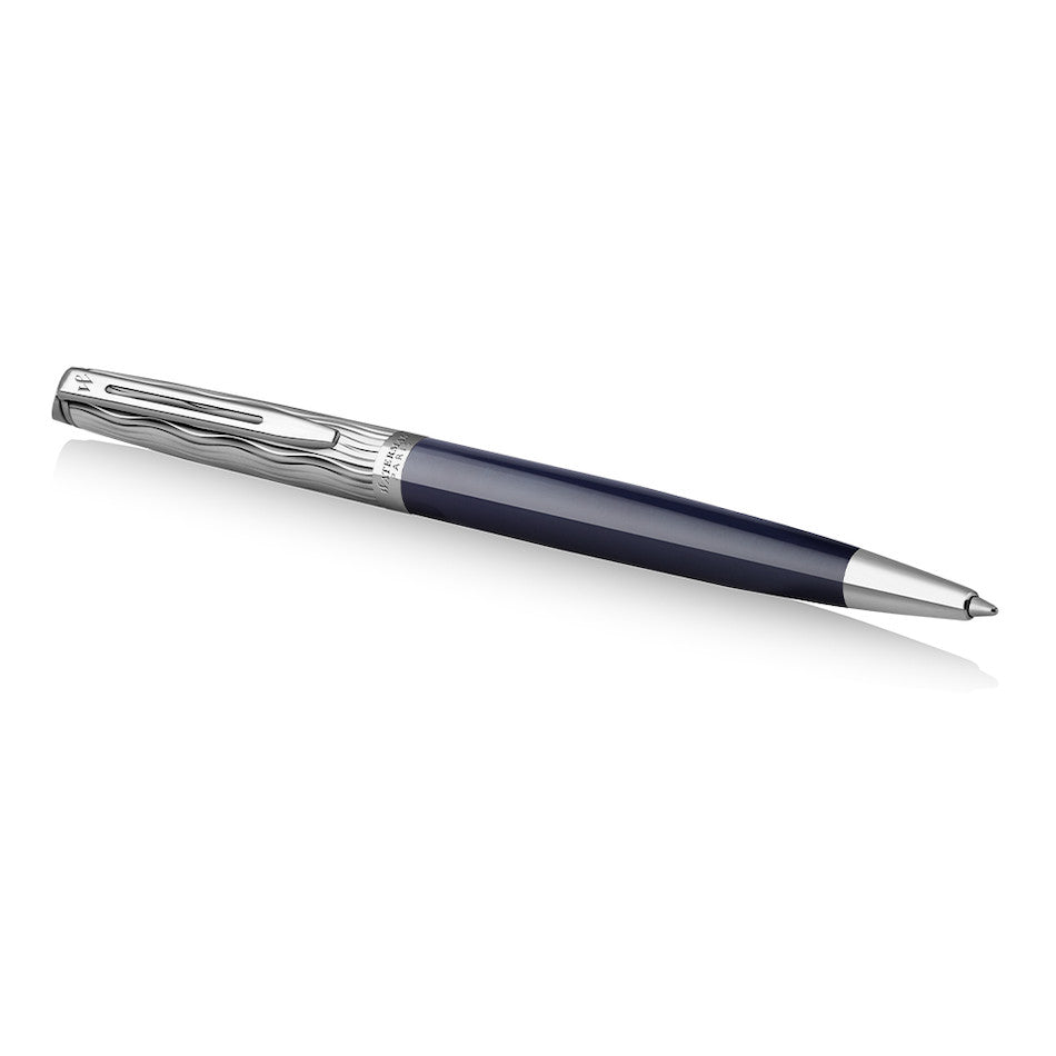 Waterman Hemisphere Ballpoint Pen Special Edition Blue with Chrome Trim by Waterman at Cult Pens