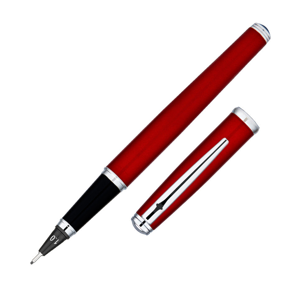 Yookers Corus Fibre Pen Metallic Red Lacquer 1.0mm by Yookers at Cult Pens