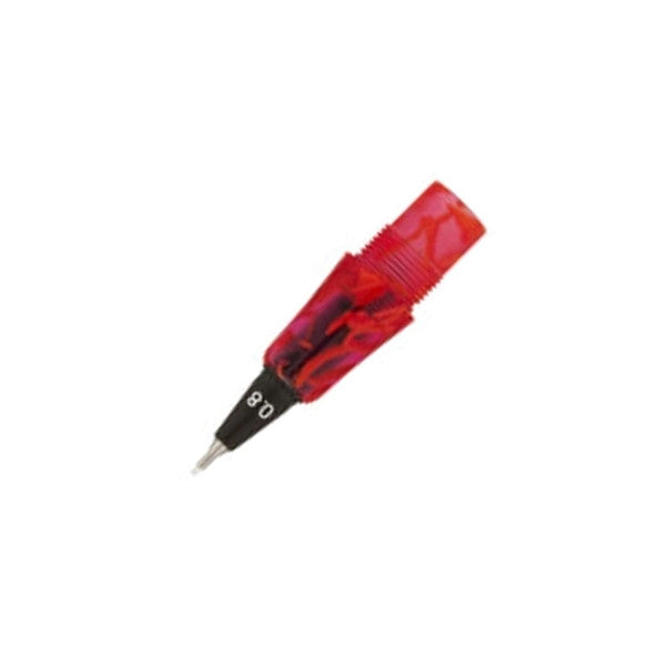 Yookers Gaia Fibre Tip Nib Section Red/Black Marble Resin 1.2mm by Yookers at Cult Pens