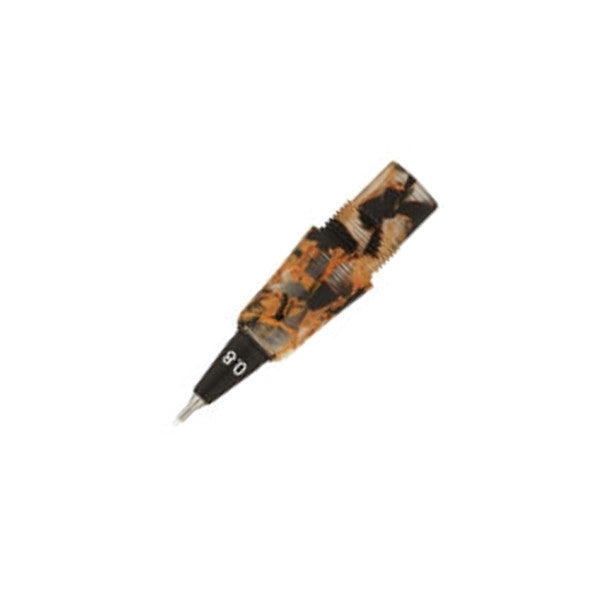 Yookers Gaia Fibre Tip Nib Section Orange/Black Marble Resin 1.2mm by Yookers at Cult Pens