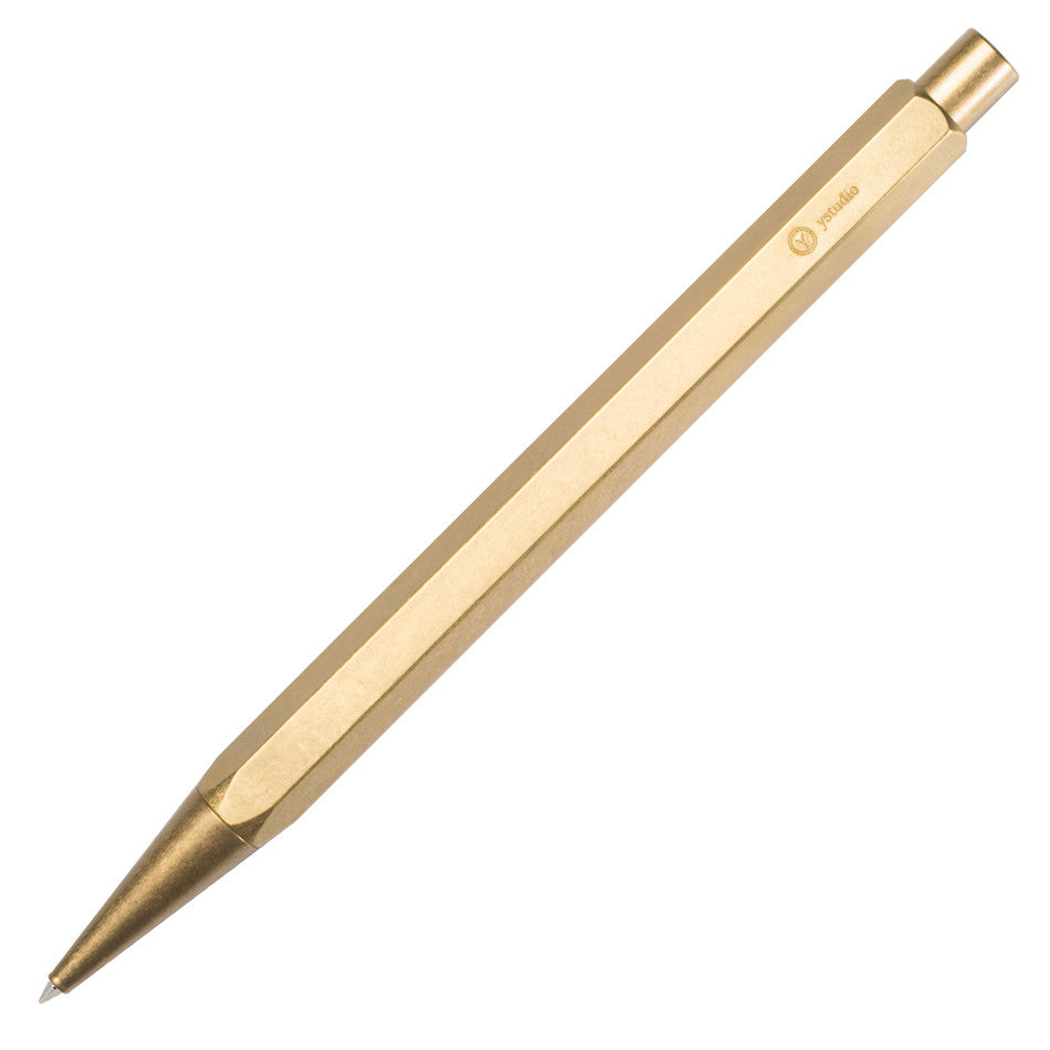 YStudio Classic Revolve Sketching Pencil Brass by YStudio at Cult Pens