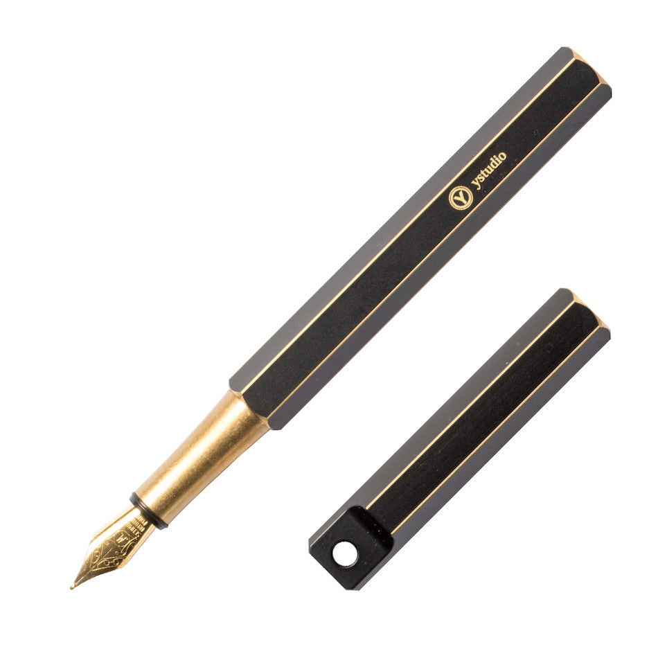 YStudio Classic Revolve Portable Fountain Pen Black by YStudio at Cult Pens