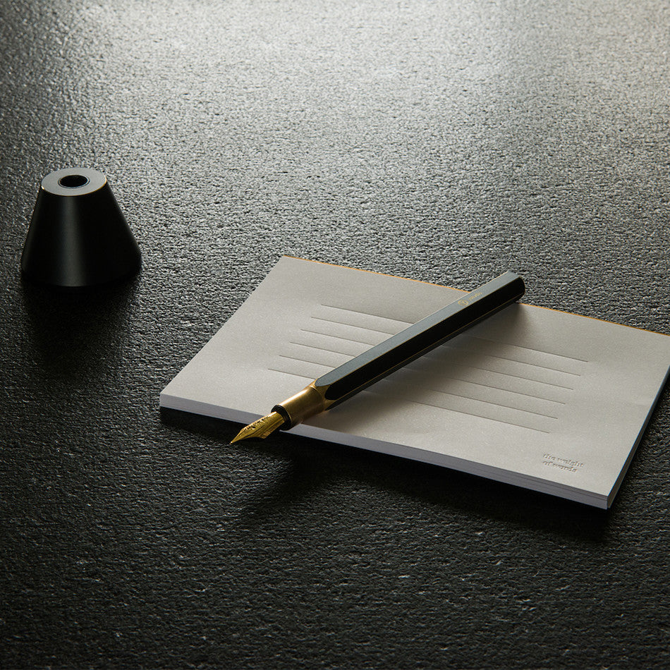 YStudio Classic Revolve Desk Fountain Pen Black by YStudio at Cult Pens