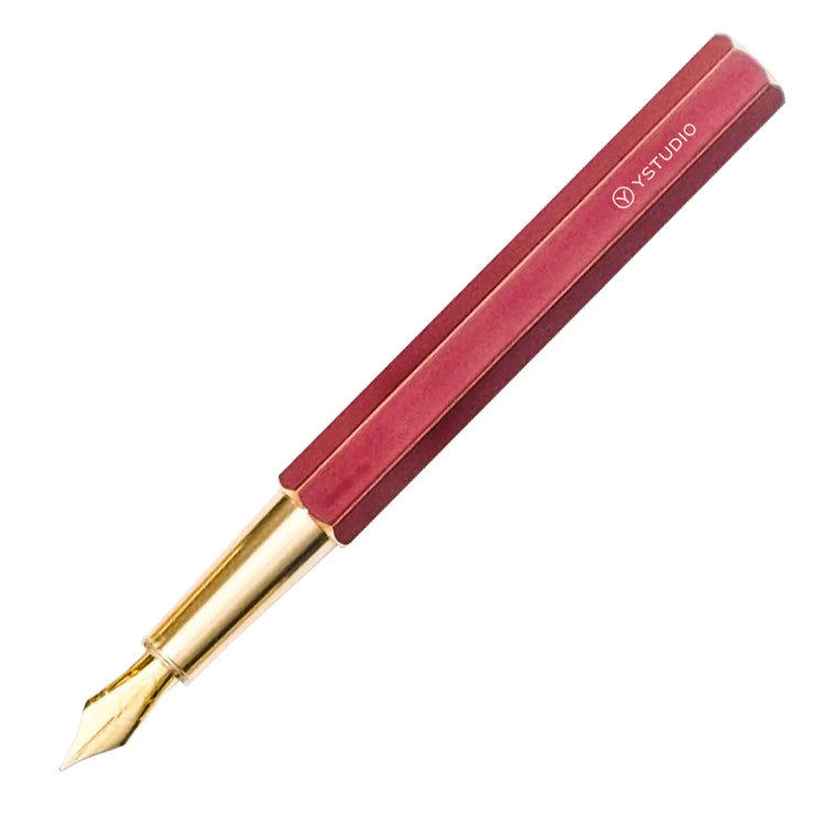 YStudio Classic Revolve Fountain Pen Red by YStudio at Cult Pens