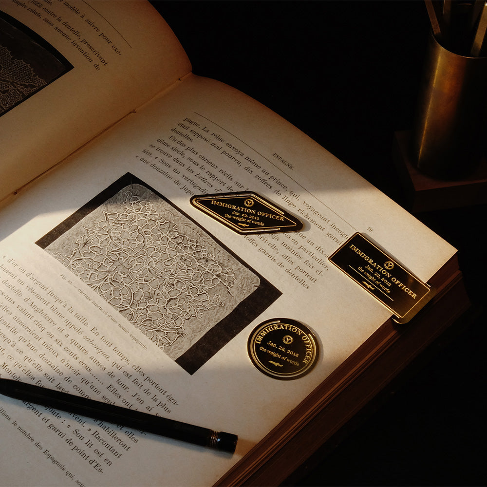 YStudio Classic Reflect Bookmark Set Brass by YStudio at Cult Pens
