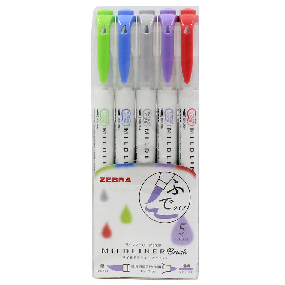 Zebra Mildliner Brush Pen Set of - Main Image